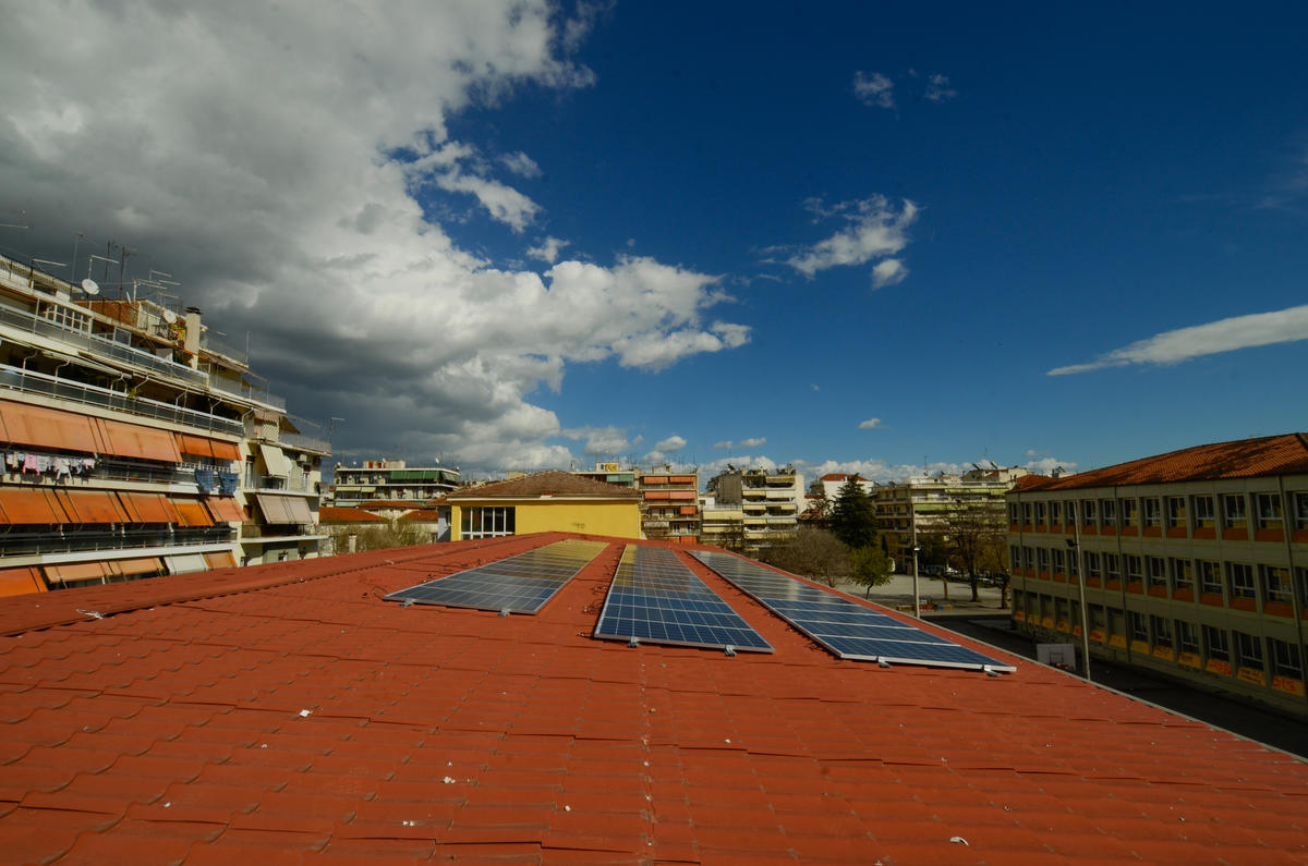 Solar System Installation in Larissa, Greece. © Constantinos Stathias