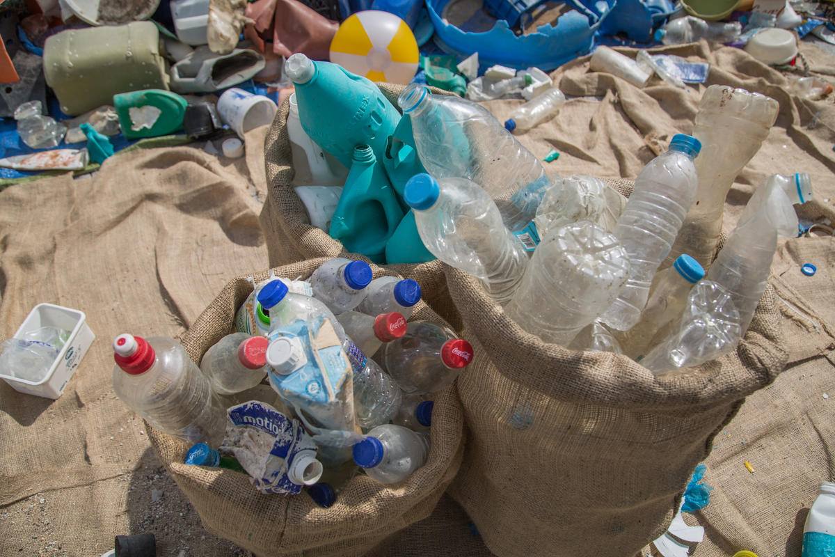 Plastic Pollution & Brand Audit Event in Greece. © Constantinos Stathias