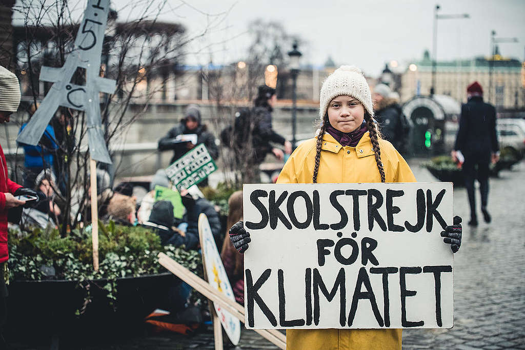 "Fridays for Future" Climate Demonstration in Stockholm. © Jana Eriksson / Greenpeace