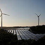 Wind Farm and Solar Power Plant In Ilocos Norte. © Veejay Villafranca / Greenpeace
