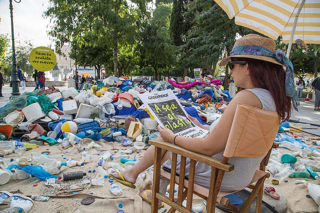 Plastic Pollution & Brand Audit Event in Greece. © Constantinos Stathias / Greenpeace Plastic Pollution & Brand Audit Event in Greece. © Constantinos Stathias / Greenpeace