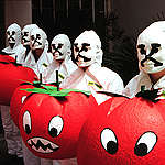 GE Tomato Action - Greece (1997). © Greenpeace / Mihalis Karayannis