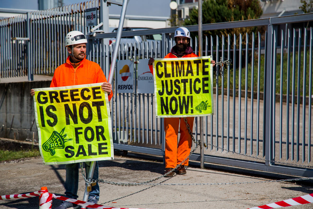 Climate Change Action in Greece. © Constantinos Stathias / Greenpeace