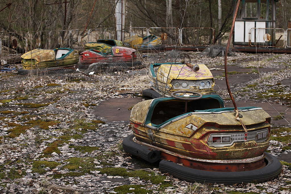 Ghost Town Pripyat near Chernobyl. © Vadim Kantor / Greenpeace