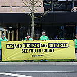 Photo Opportunity on Taxonomy Lawsuit in Luxembourg. © Paul Musiol / Greenpeace