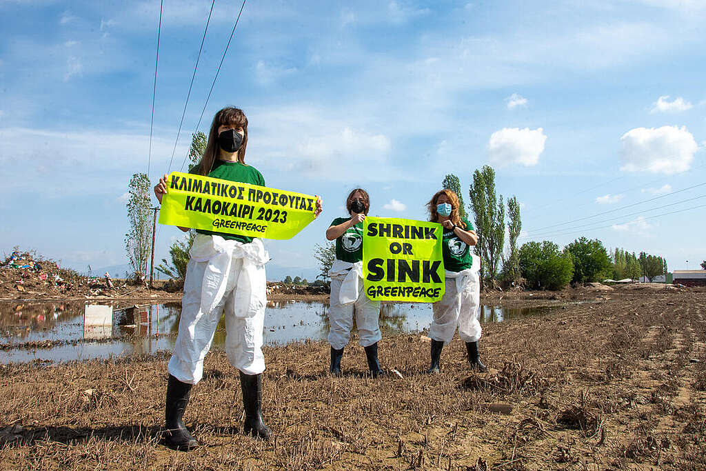 Storm Daniel Floods Relief in Larissa, Thessaly, Greece. © Nicoletta Zarifi / Greenpeace