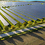 German company EnBW operates photovoltaics power plant with 9,3 megawatt peak output.