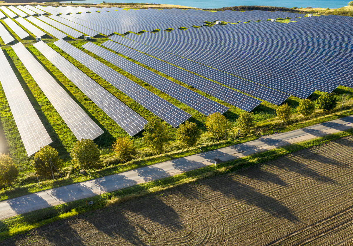EnBW Solar Park in Muessentin, Germany. © Paul Langrock / Greenpeace
