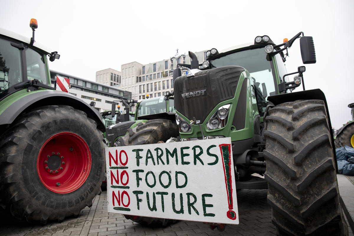 Farmers Protest in Berlin. © Jan Zappner / Greenpeace Farmers Protest in Berlin. © Jan Zappner / Greenpeace