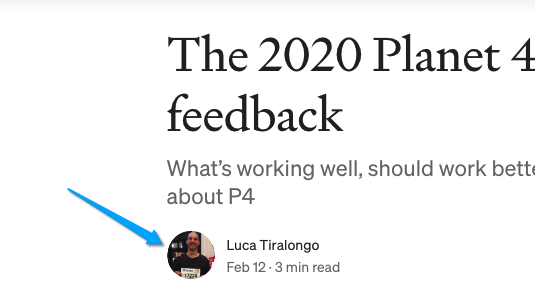 Add an author image to their Blog