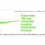 v2.83 – Articles block allowed in posts | Block usage report showing block styles