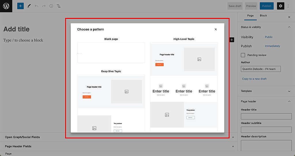 Create General Pages - Greenpeace Planet 4 Handbook