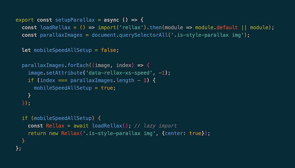 Coding example