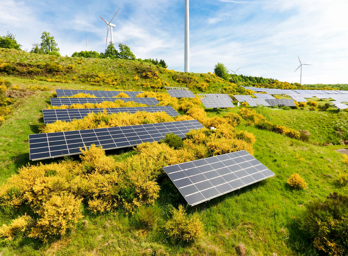 Renewable Energy Landscape in Morbach, Hunsrueck. © Paul Langrock / Greenpeace