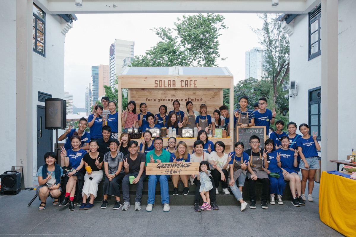 Solar Cafe to Celebrate 20th Anniversary of Greenpeace Hong Kong. © Greenpeace