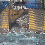Bottom Trawler in the Barents Sea. © Nick Cobbing / Greenpeace
