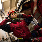 Activists Prepare to Protest Dirty Palm Oil in the Atlantic Ocean. © Jeremy Sutton-Hibbert / Greenpeace