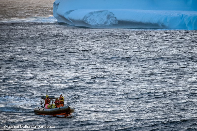 February 27th, 2018. Antarctic Peninsula, Greenpeace expedition to promote the formation of an Antarctic protected area with the MY Arctic Sunrise.Krill fishing vessels in the vicinity of Trinity Island.Photo by Daniel Beltrá for Greenpeace