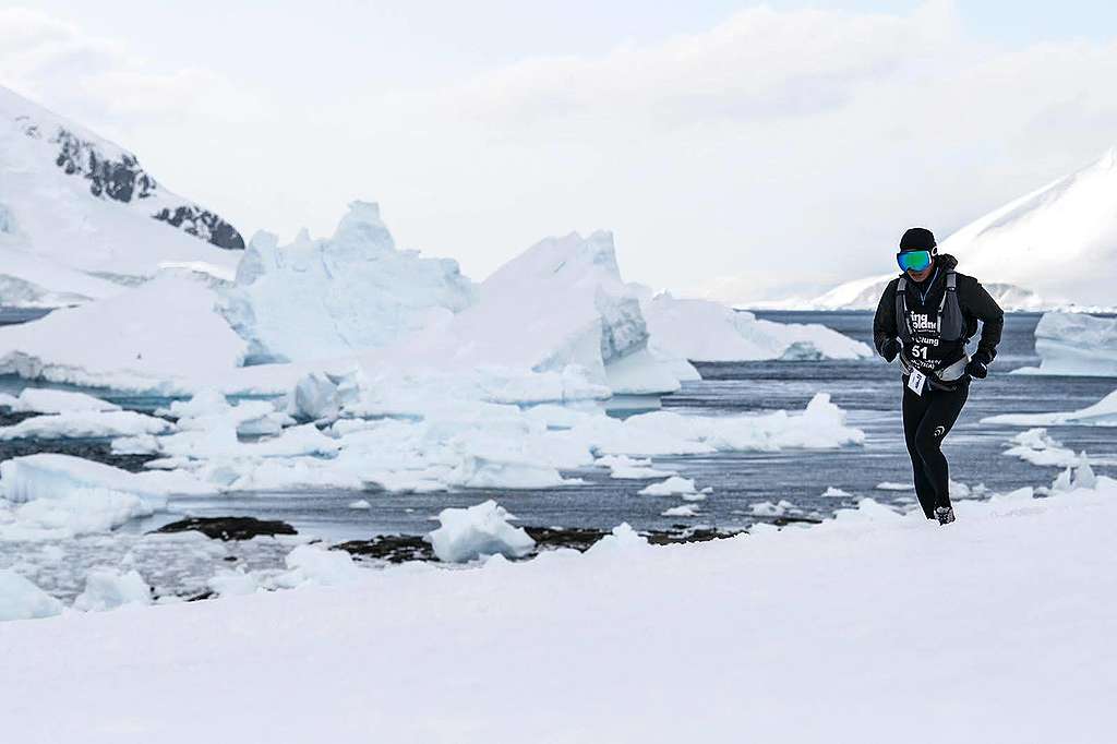 黃浩聰跑過南極的馬拉松，更感保護環境的逼切。（照片由黃浩聰提供）