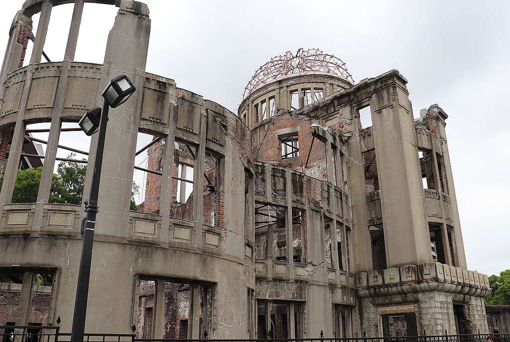 廣島原爆圓頂館是當年僅有結構不倒的建築物,肩負歷史記憶至今。 © Greenpeace