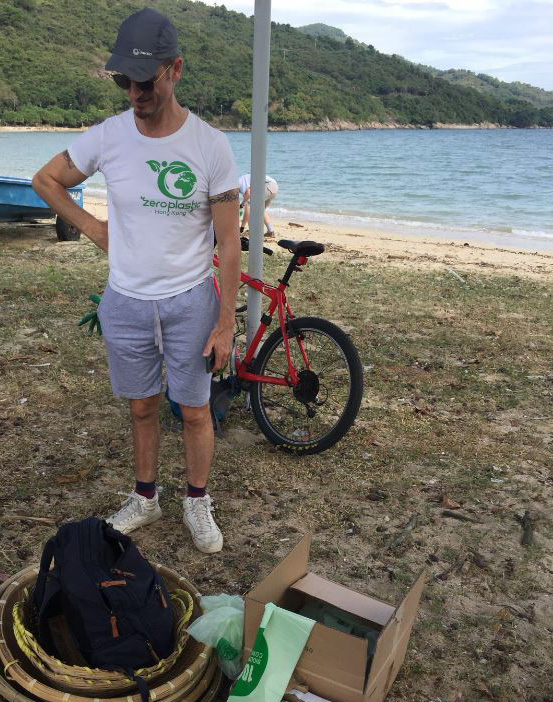 Beyond Plastic Hong Kong發起人Stephano。© Island hopper