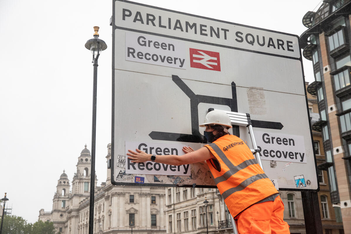 綠色復甦(Green Recovery)成為疫後的一大討論重點。© Suzanne Plunkett / Greenpeace