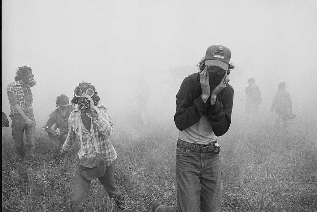 1980年在美國新罕布什爾州(New Hampshire)的反核抗爭。 © Greenpeace / Rex Weyler