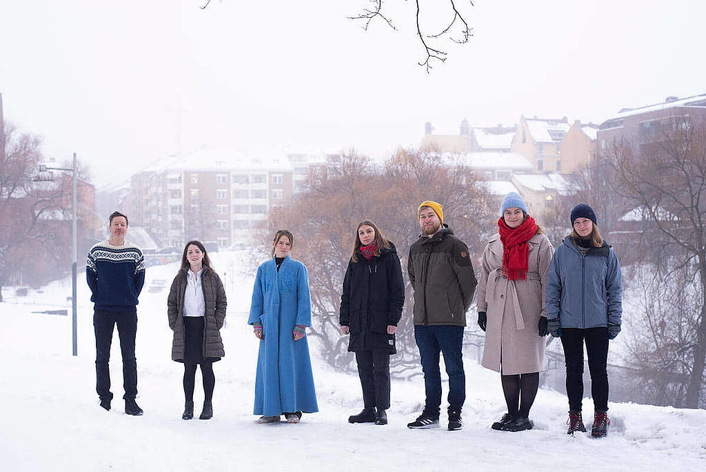 綠色和平與挪威年輕氣候行動者堅持 6 載，力爭煞停北極鑽油，捍衛民眾享有健康與安全環境的權利。 © Johanna Hanno / Greenpeace