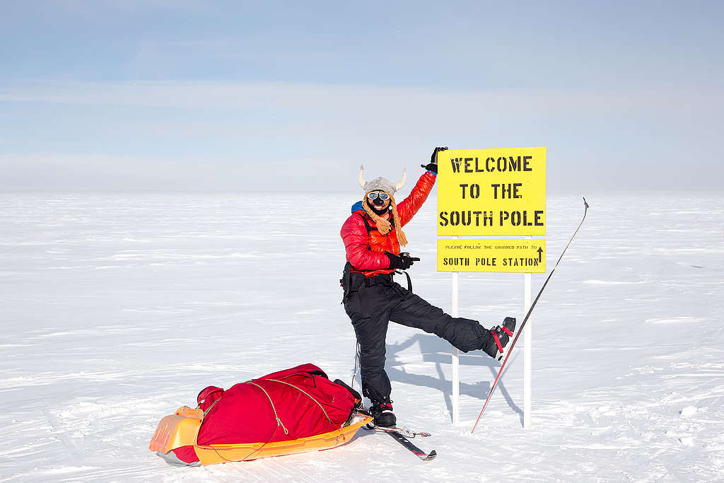 筆者曾兩次完成滑雪之旅，直達南極腹地。 © Wilson Cheung