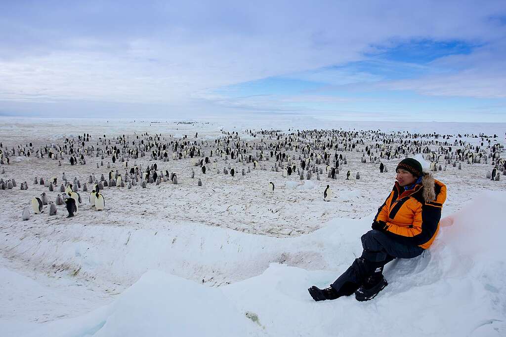我希望大家關注我們地球上每一位鄰居，讓皇帝企鵝還有生存空間。 © Wilson Cheung