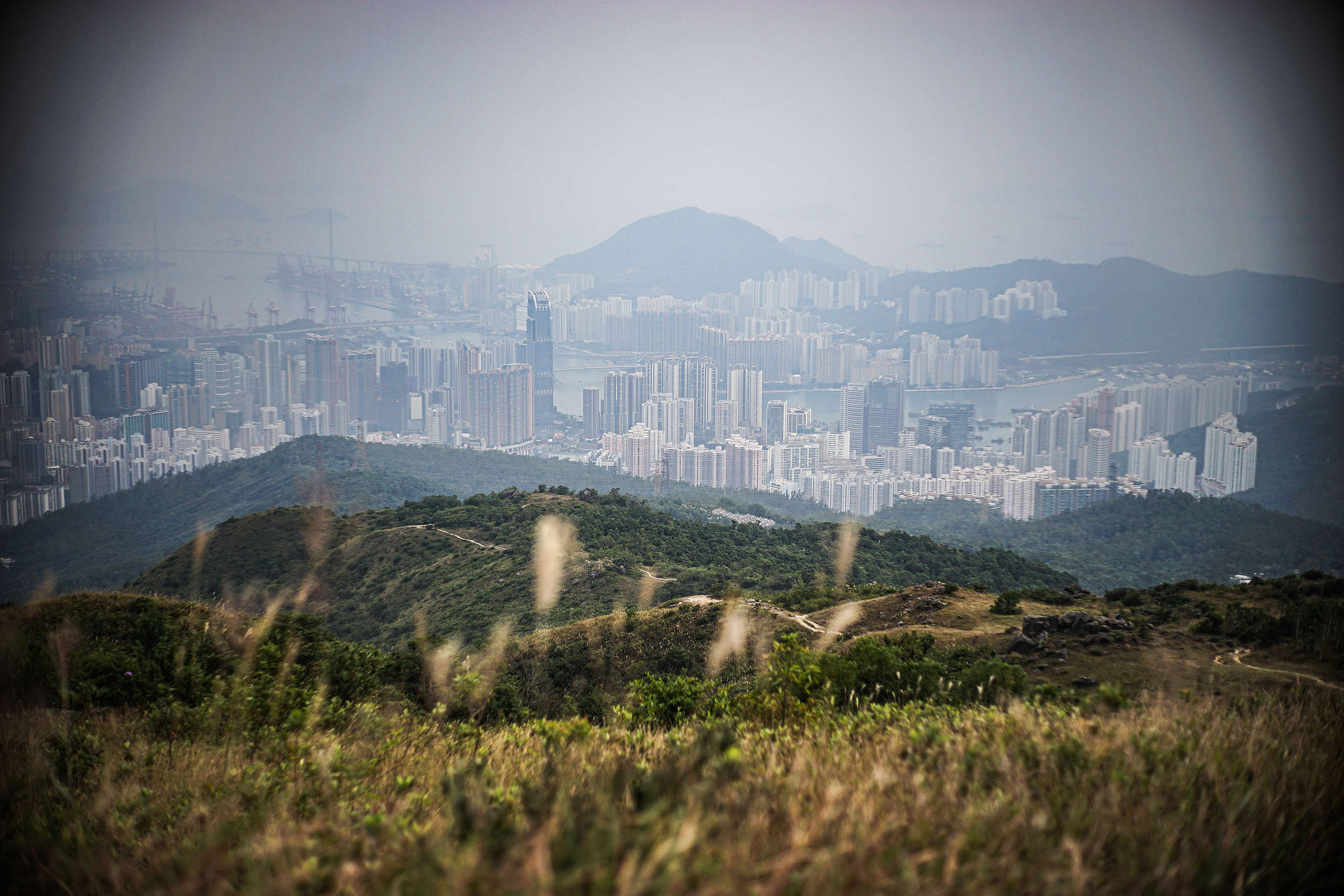 聰sir引述外國朋友，指香港的山景有趣在城市與山互相結合，很難在其他國家看到。© Kim Leung / Greenpeace