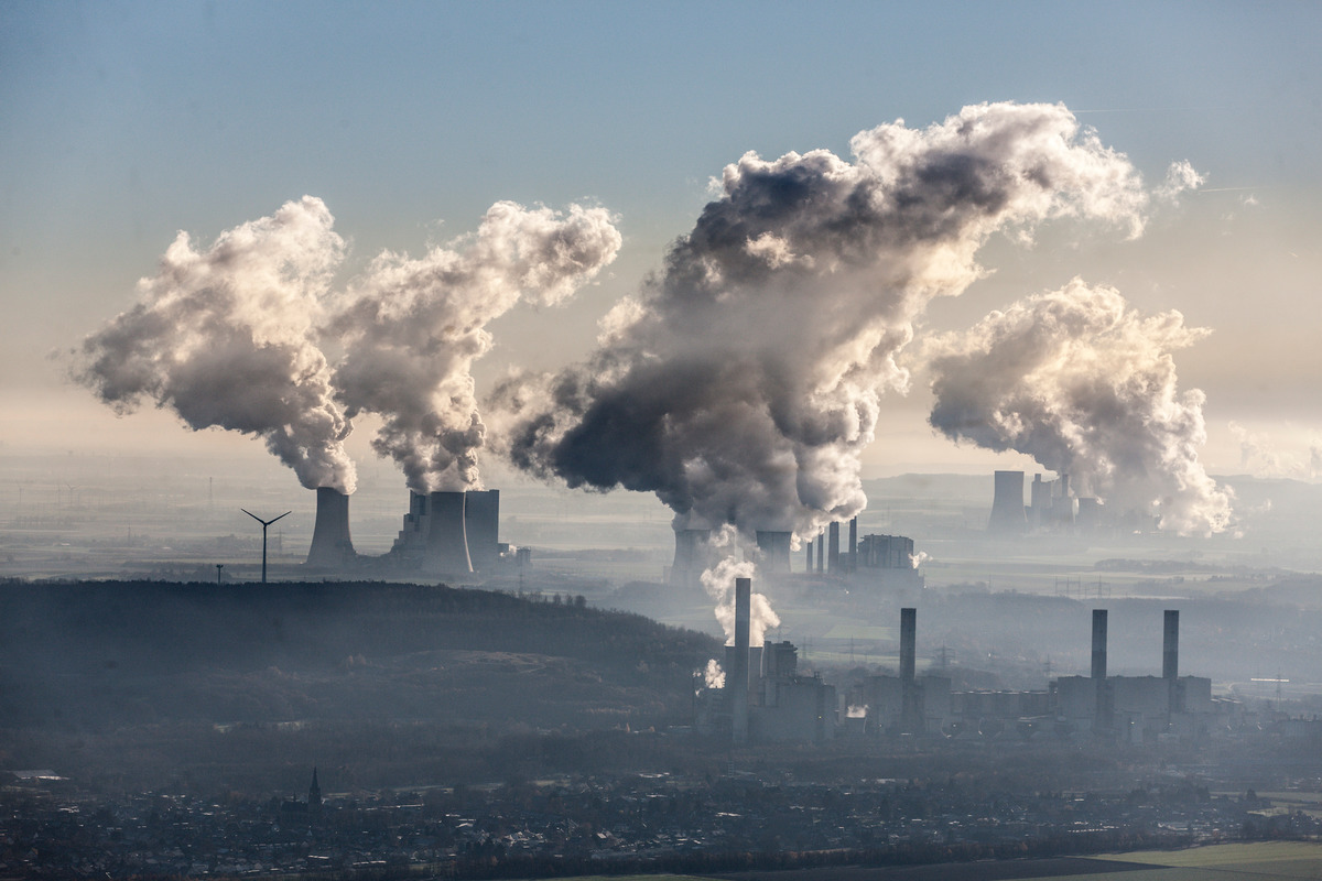 Aerial of Coal Fired Power Plants in Germany. © Bernd Lauter