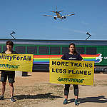 Támogatást a vonatnak a klímaromboló repüléssel szemben