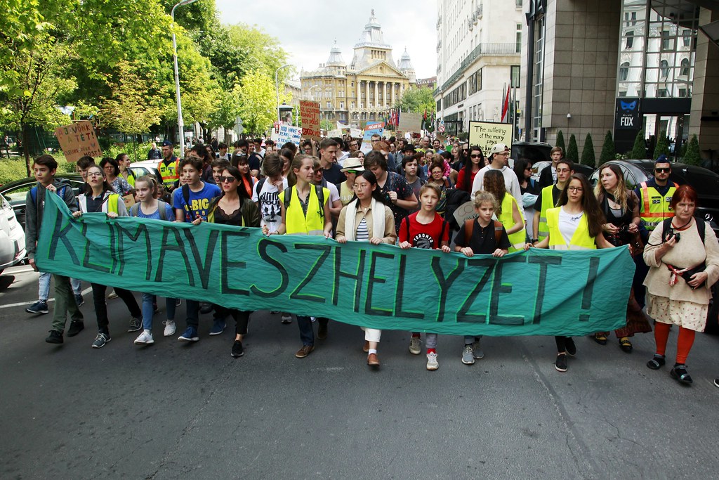 II. Globális Klímatüntetés a Fridays for Future Magyarország szervezésében Budapesten.