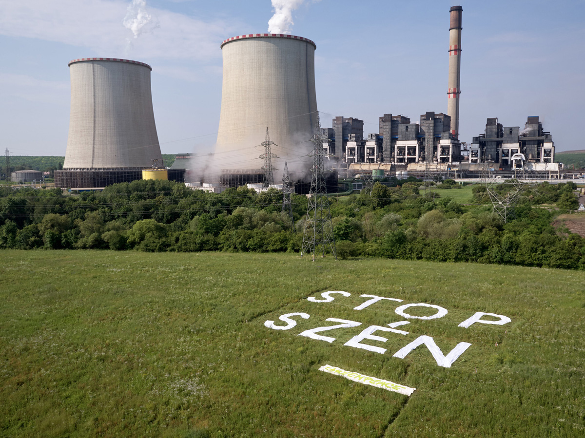 Stop szén - Mátrai Erőmű, Greenpeace