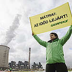 A Greenpeace a bíróságon semmisítené meg a Mátrai Erőmű környezetvédelmi engedélyét