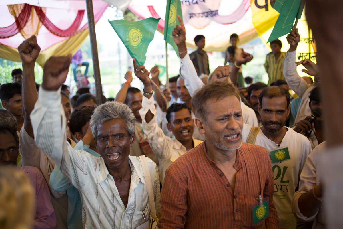 Public Meeting at Mahan in Madhya Pradesh. © Vivek M.