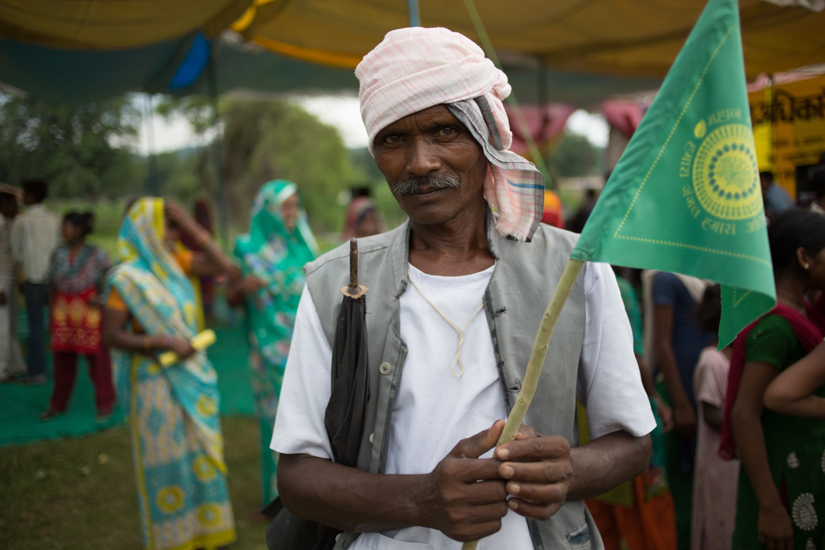 Public Meeting at Mahan in Madhya Pradesh. © Vivek M.