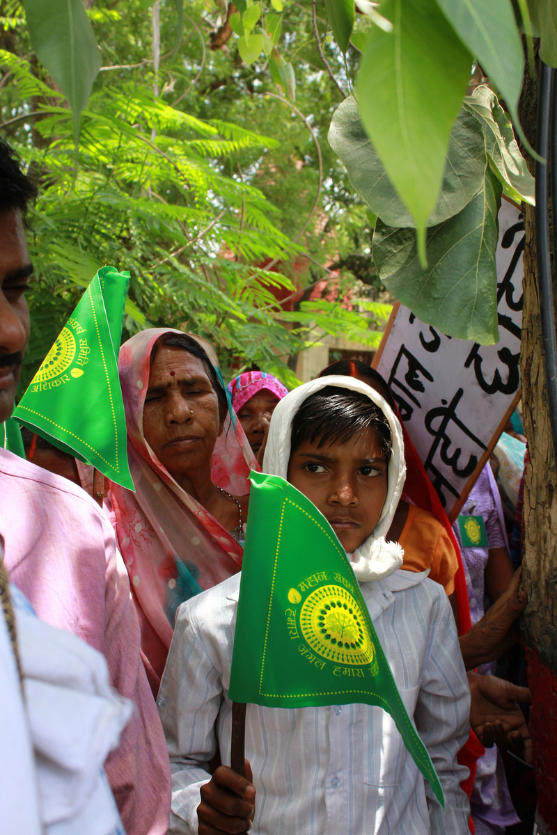 'Van Satagrah' Peaceful Protest at the Collectors Office in Singrauli. © Ankit Agrawal