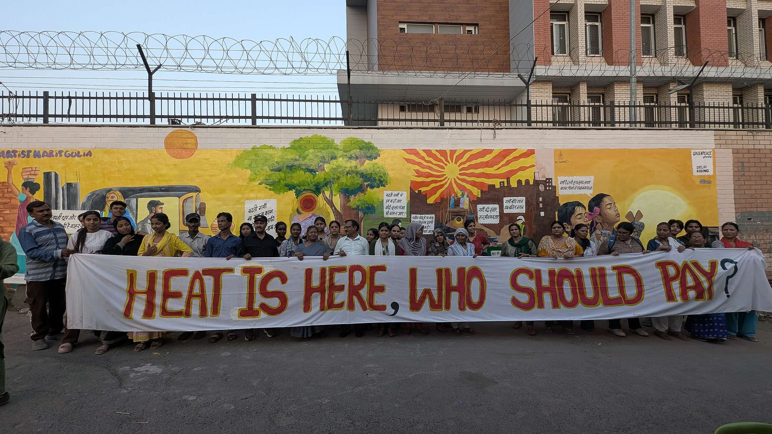 Walls of Evidence: Delhi Workers Use Art to Demand Heat Justice on Labour Day
