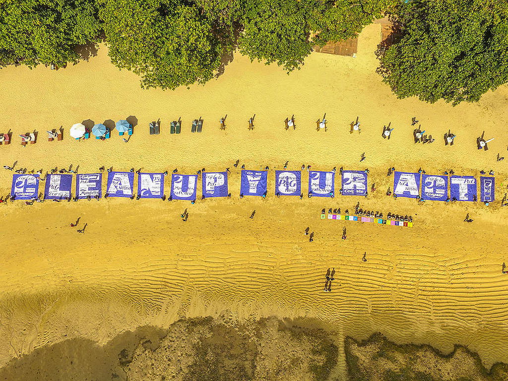 Break Free from Plastic Action in Bali (Drone). © Mokhammad Ikhsan Fariz