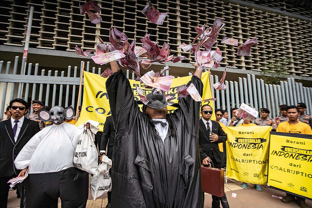 Coalruption Rally Presidential Candidates Action in Jakarta. © Jurnasyanto Sukarno