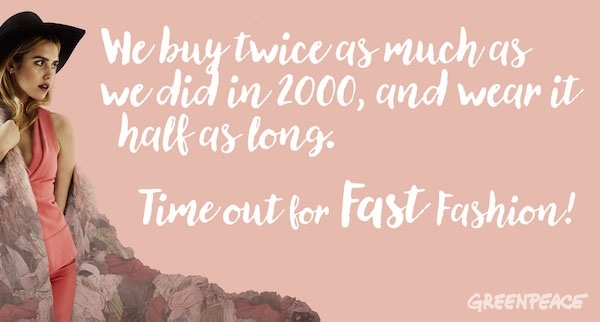 Time out for fast fashion illustration © Greenpeace Time out for fast fashion illustration © Greenpeace