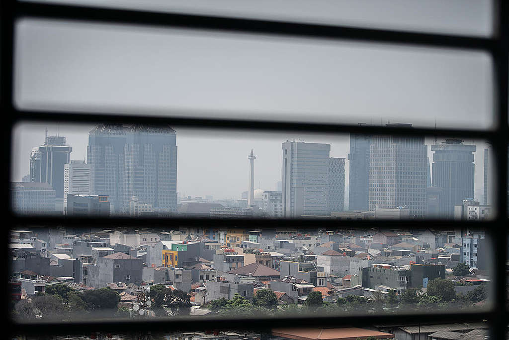 Air Pollution in Jakarta. © Jurnasyanto Sukarno / Greenpeace