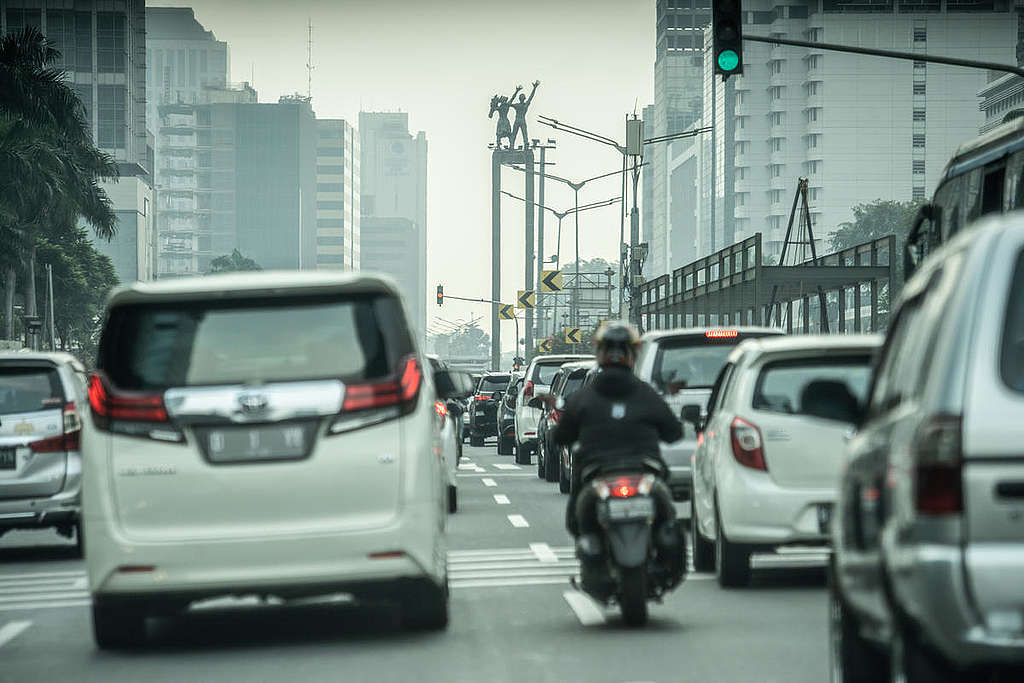 Air Pollution in Jakarta. © Jurnasyanto Sukarno / Greenpeace