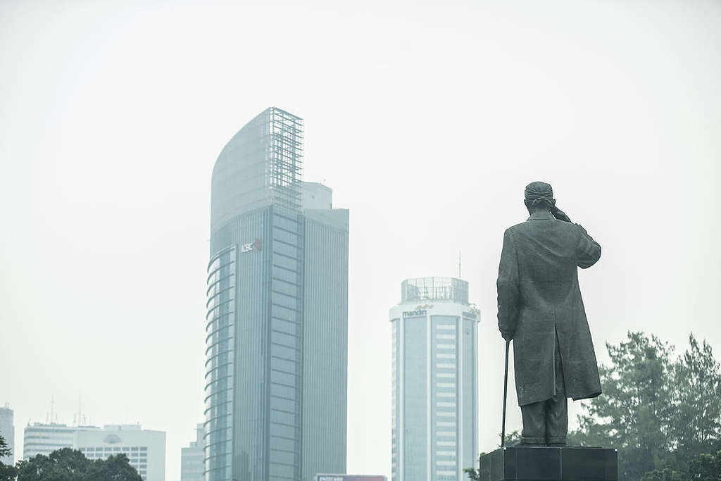 Air Pollution in Jakarta. © Jurnasyanto Sukarno / Greenpeace