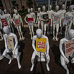 Mannequins Protest in Jakarta. © Jurnasyanto Sukarno / Greenpeace