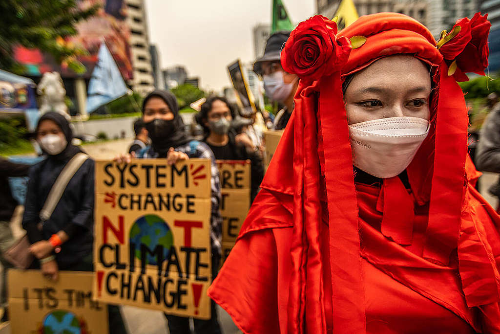 Global Climate Strike 2022 in Jakarta. © Jurnasyanto Sukarno / Greenpeace