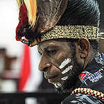 Awyu Tribe Testifies at the Jayapura State Administrative Court in Papua. © Gusti Tanati / Greenpeace