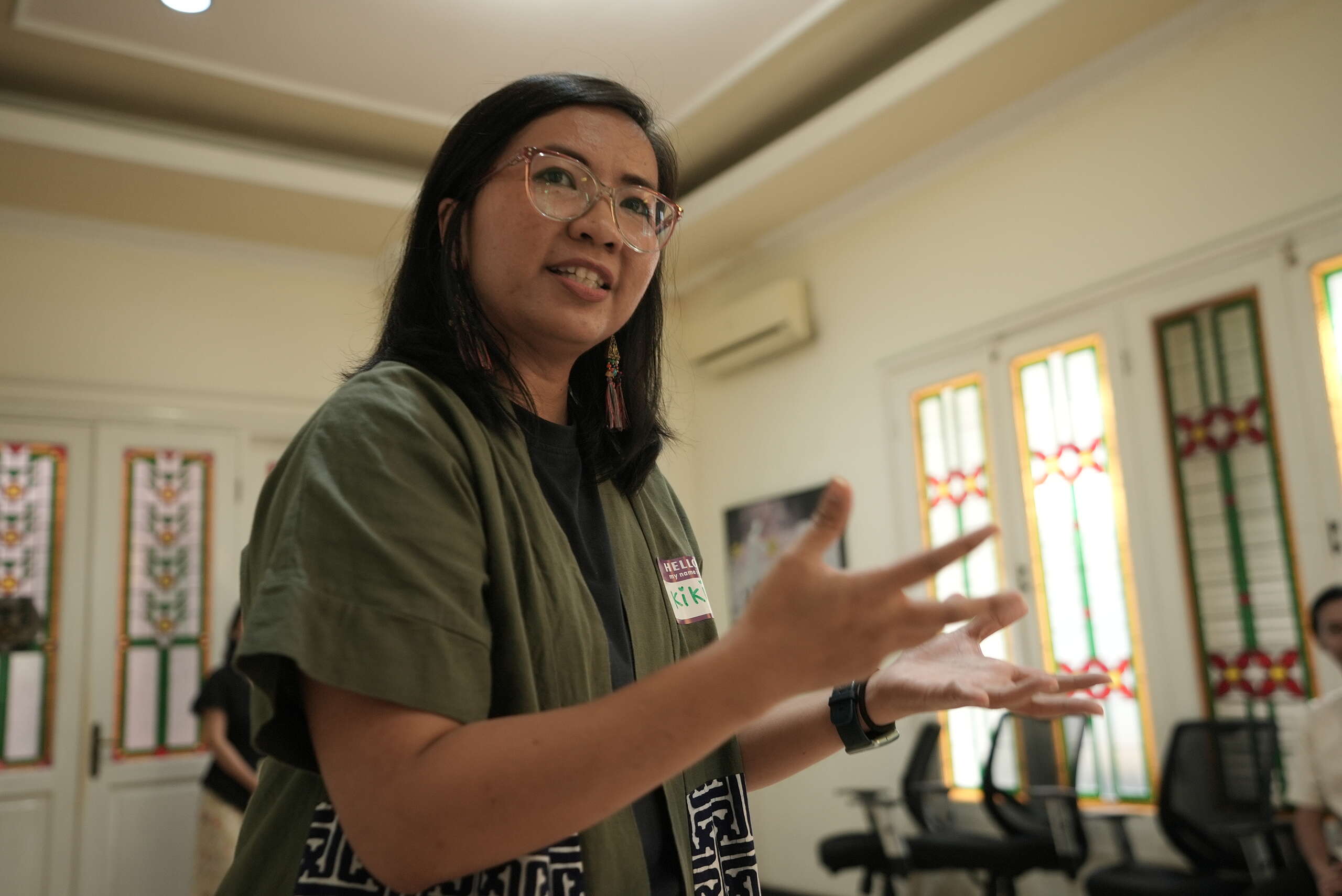 Sesi Pemaparan Dampak baik Donasi Thaun 2025 Pada Acara Buka Puasa Bersama tanggal 5 Maret 2026 di kantor Greenpeace Indonesia